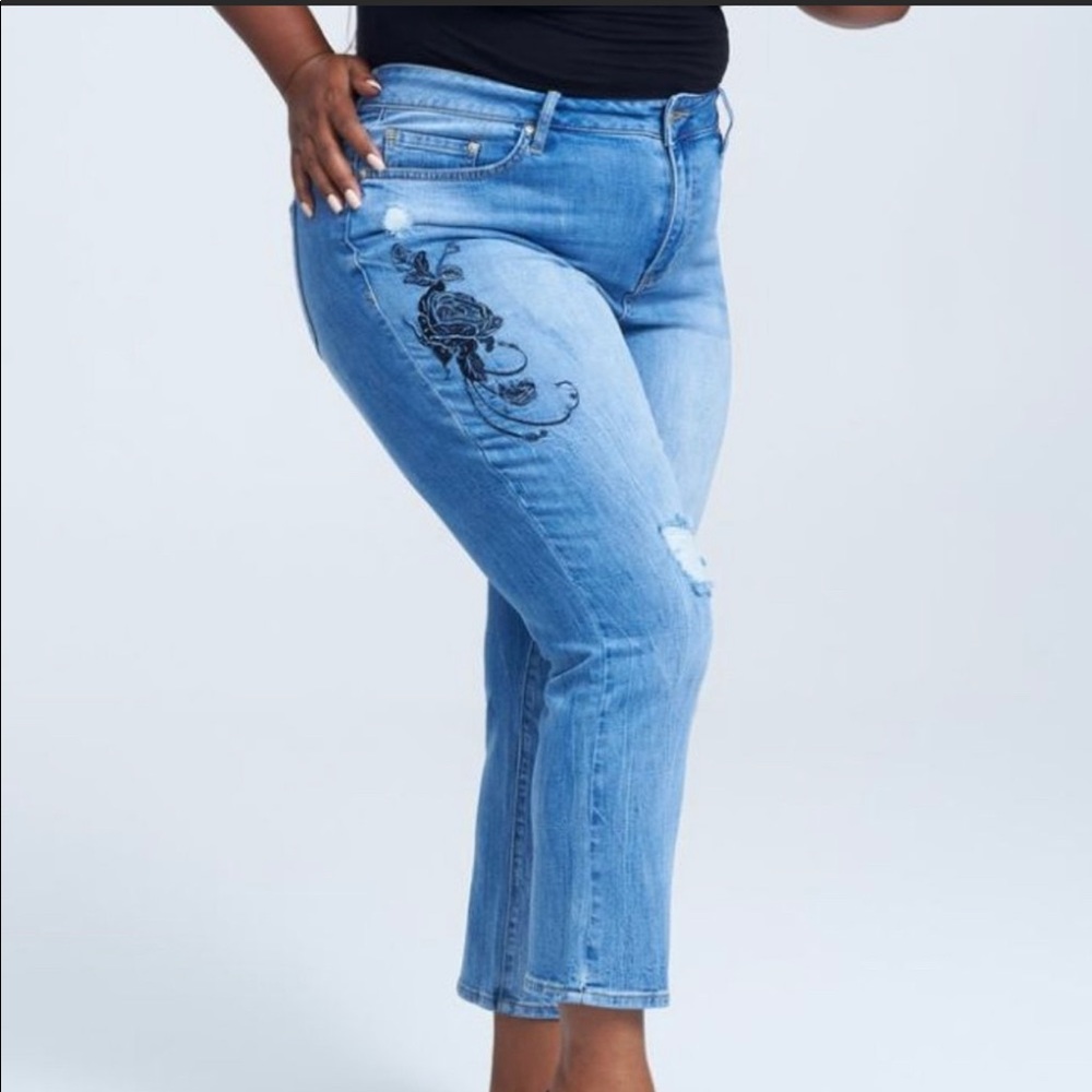 Seven7 Jeans high rise crop Jeans
